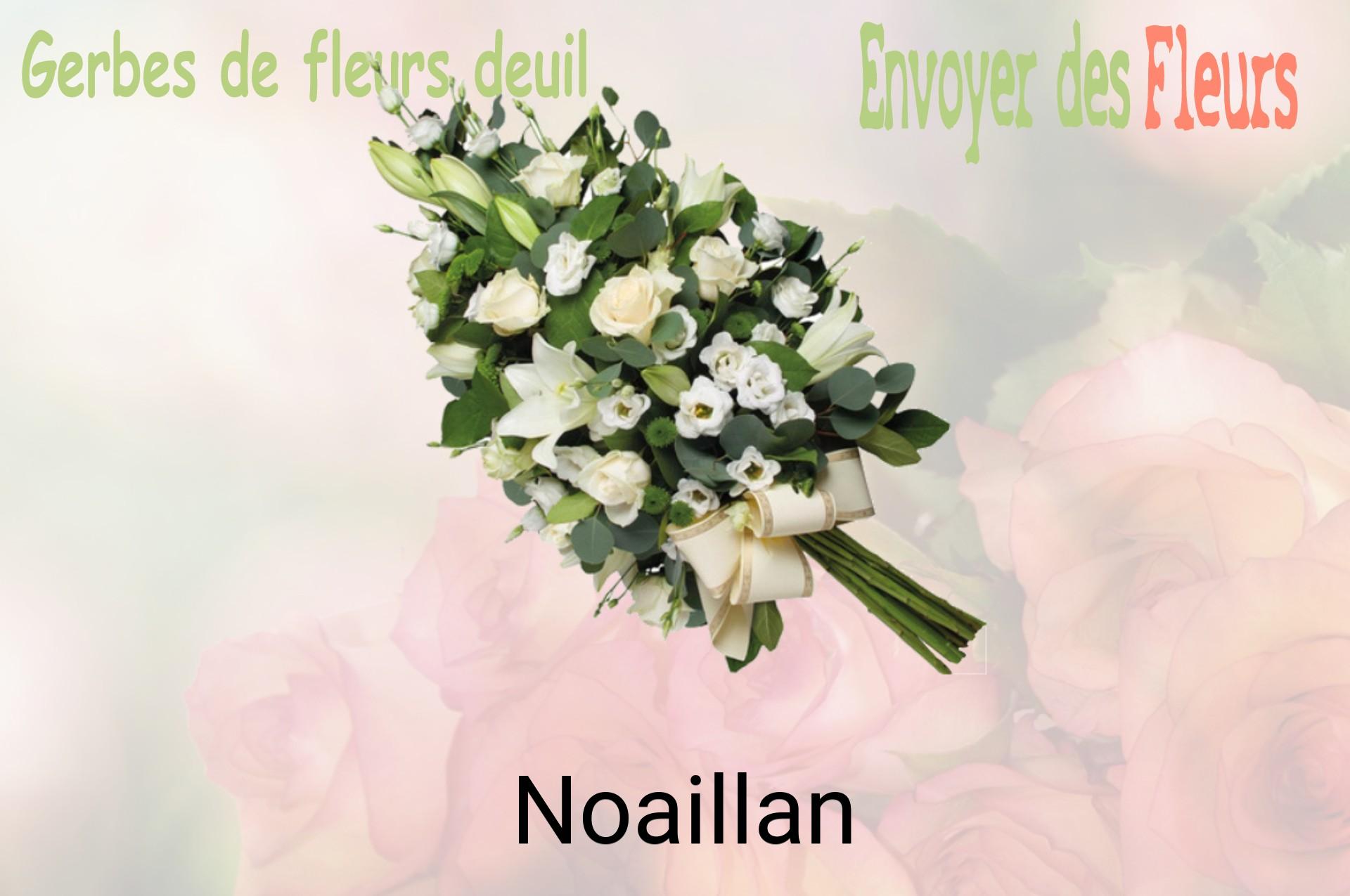 Gerbe de fleurs de deuil livrée à Noaillan